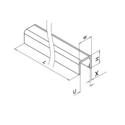 MODELL 6960 | U-Form Glaskantenschutzprofil 30x27 mm |...