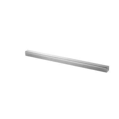 MODELL 6366 | 90° Verbinder für U-Form Glaskantenschutz-Profil 28x26x2 mm | Nut 24x24 mmfür Glasstärke 8 - 21,52 mm | Länge: 500 mm | V4A | geschliffen