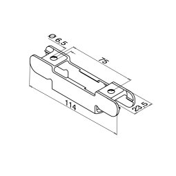 MODELL 0783 | Adapter Glasleistenrohr/Justierbarer...