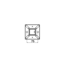 MODELL 4972 | Geländerpfosten | aus Rohr 40 x 40 x2...