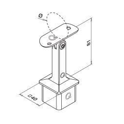 MODELL 4718 | Justierbare Rohrstütze | für...