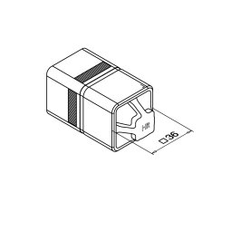 MODELL 5794 | Handlaufverbinder | V4A | für 40x40x2...