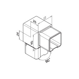 MODELL 4301 | Eckverbinder 90° | V2A | für...