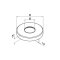 MODELL 0512 | Abdeckrosette | Ø 105 mm | V4A | für Ø 42,4 mm Geländerpfosten | hochglanzpoliert