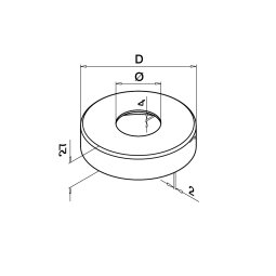 MODELL 0511 | Abdeckrosette | Ø 110 mm | V2A |...