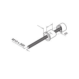 MODELL 0550 | Wandanker für seiltiche Pfostenmontage...