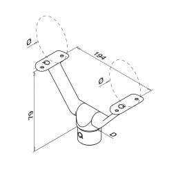 MODELL 0693 | Doppelte Rohrstütze für...