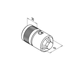 MODELL 5792 | Rohrverbinder 180° | ohne Steg |V4A |...