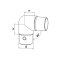 MODELL 0303 | Rohrverbinder 90° | abgerundet | V4A | für Rohr Ø 42,4x2,0 mm | hochglanzpoliert