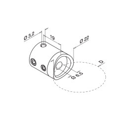 MODELL 7450 | Drahtseilhalter | Ø 3,2mm | V2A |...