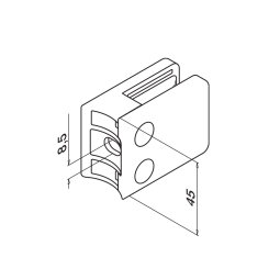 MODELL 4200 | Glasklemme | 57 x 45 mm | für...